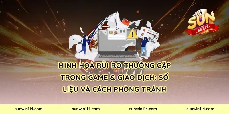 Minh họa rủi ro thường gặp trong game & giao dịch: số liệu và cách phòng tránh
